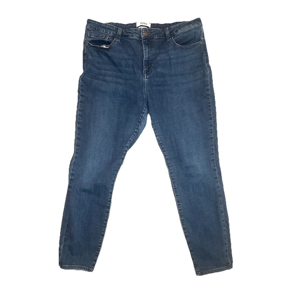 Pistola Women's 33 Blue Jeans Denim Ankle Skinny‎ Stretchy Medium Wash Capsule